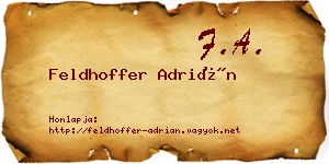 Feldhoffer Adrián névjegykártya